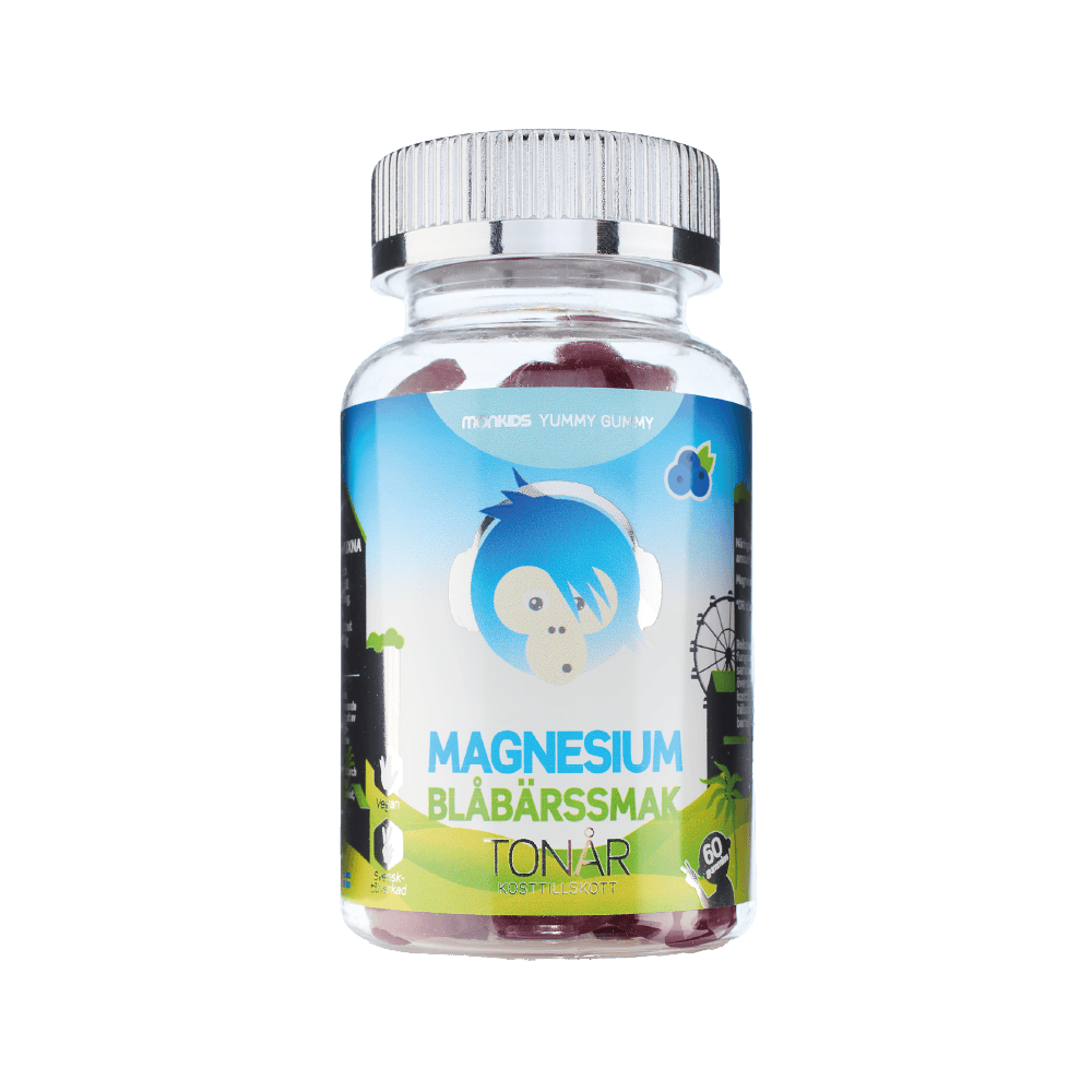 Monkids Teen Magnesium Blueberry jar